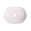 Vasque à poser ovale en céramique blanche 37x50,5cm 