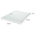 Receveur de douche mural aspect ardoise extra-plat 140x90cm