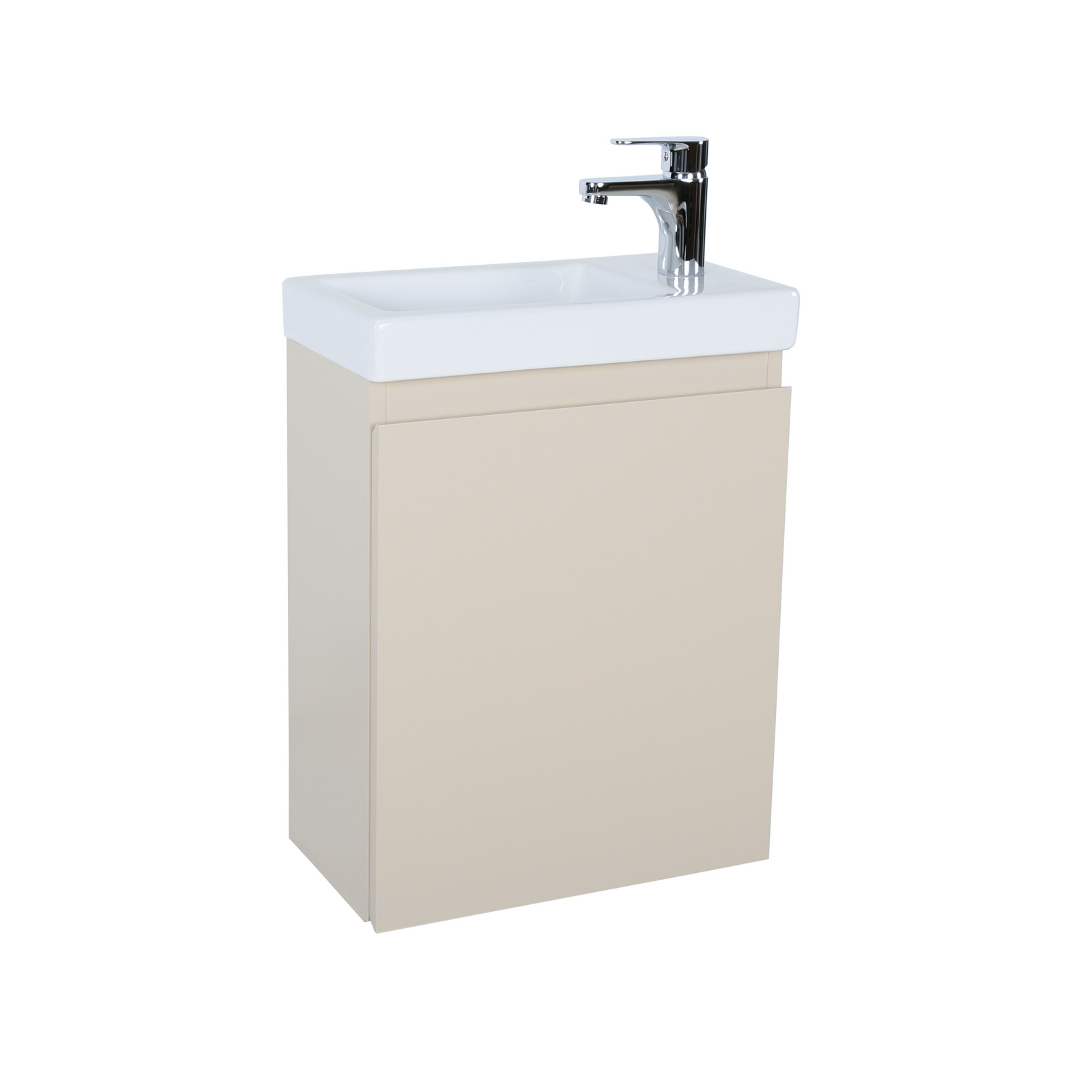 Meuble lave-mains suspendu avec vasque céramique