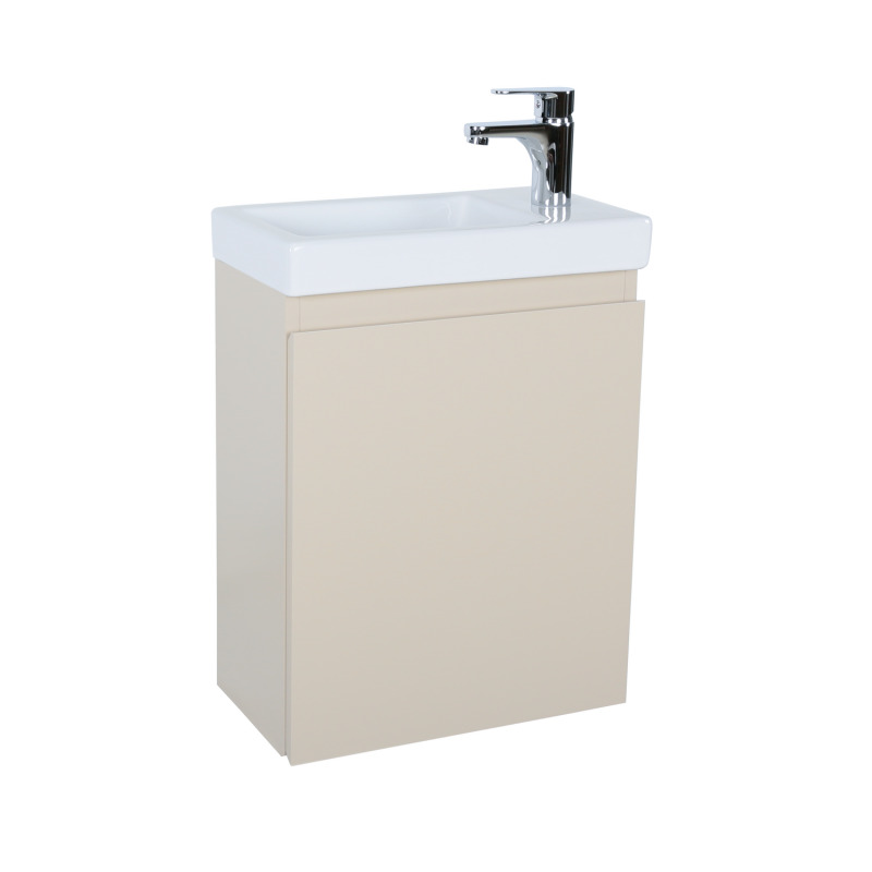 Meuble lave-mains suspendu avec vasque céramique