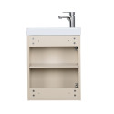 Ensemble lave-mains suspendu avec robinet noir
