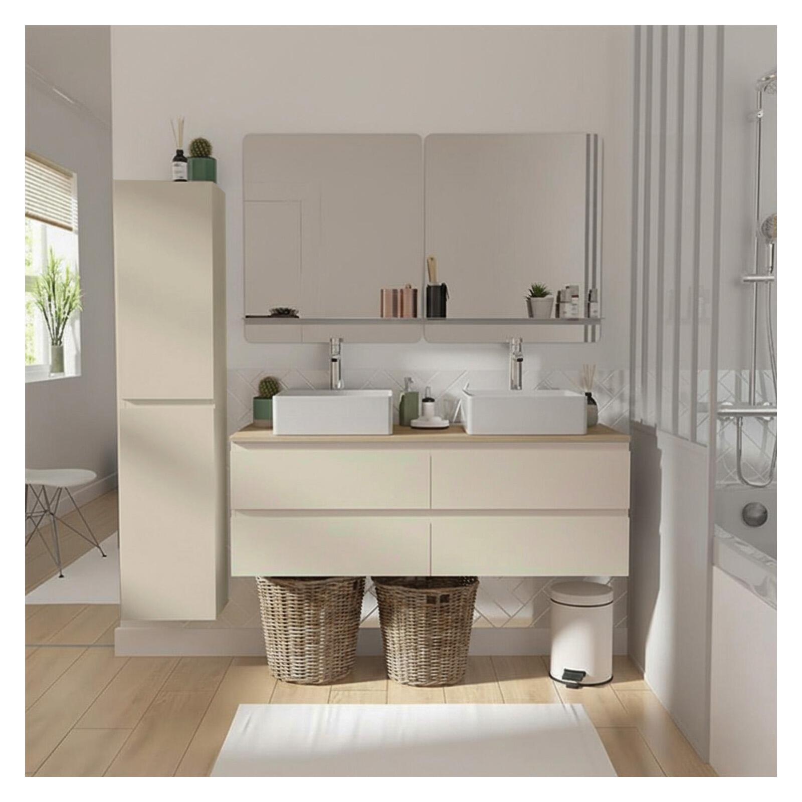 Colonne de salle de bain suspendue 140 cm