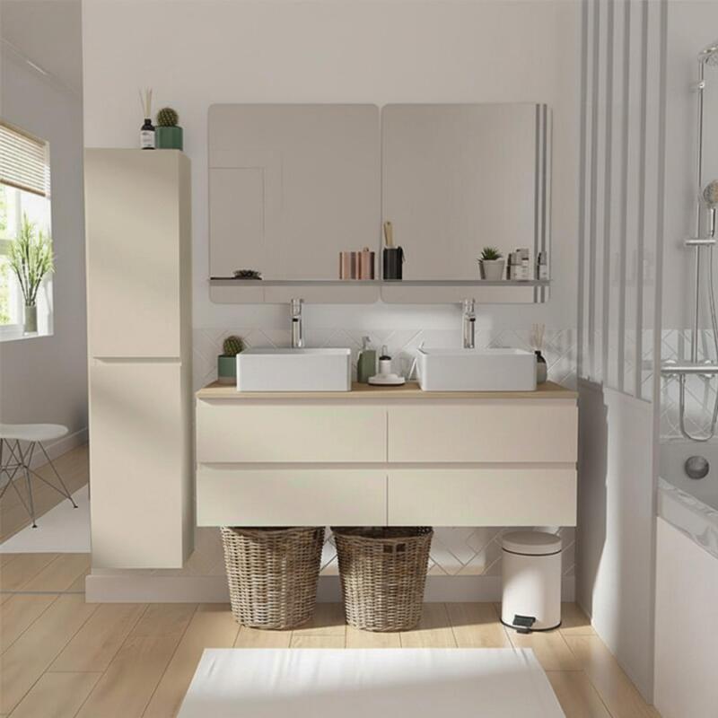 Colonne de salle de bain suspendue 140 cm