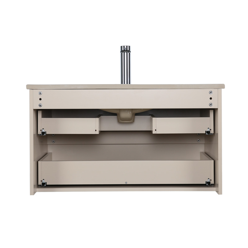 Meuble simple vasque suspendu 80cm - avec plan vasque céramique