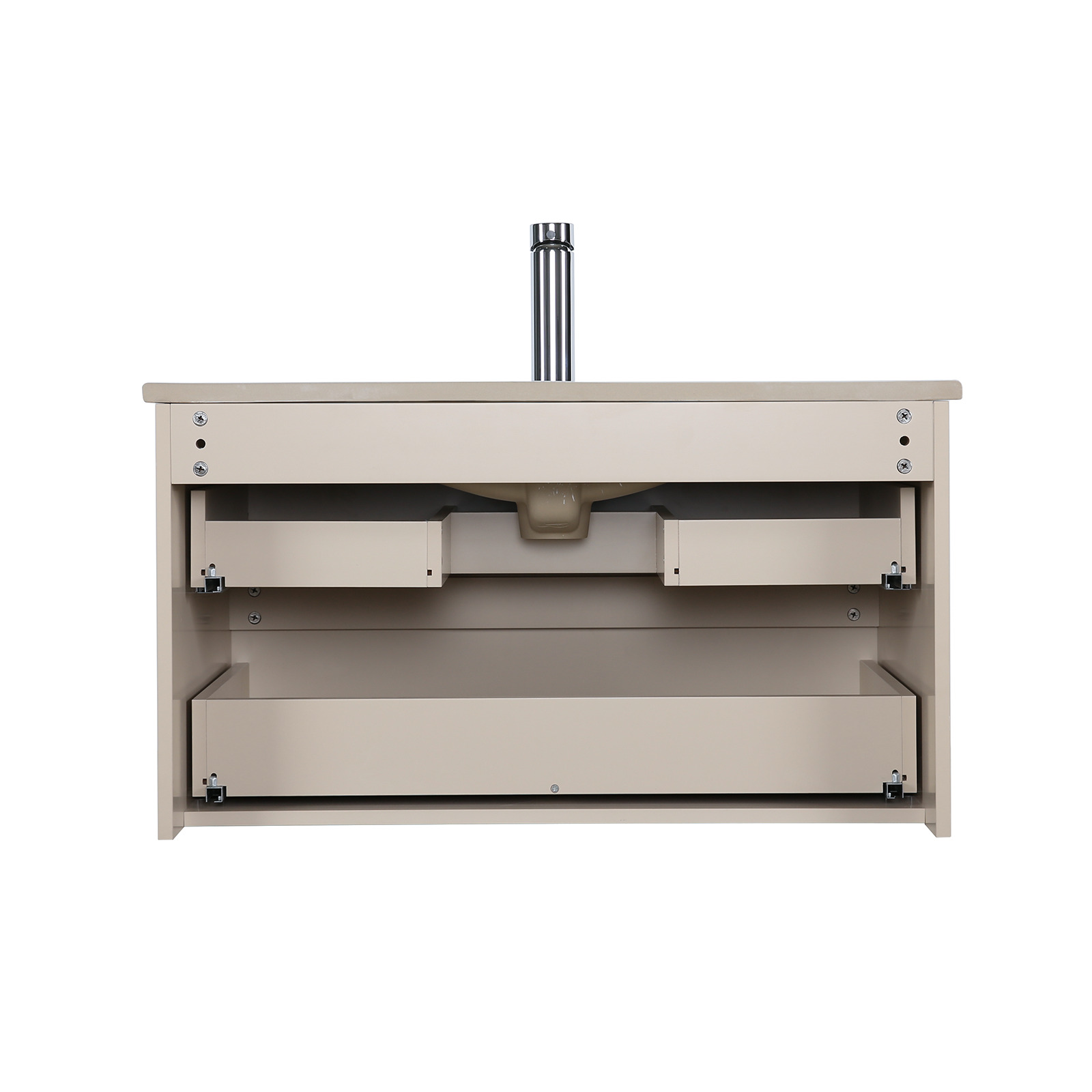 Ensemble meuble simple vasque décor chêne  80cm + vasque + robinet