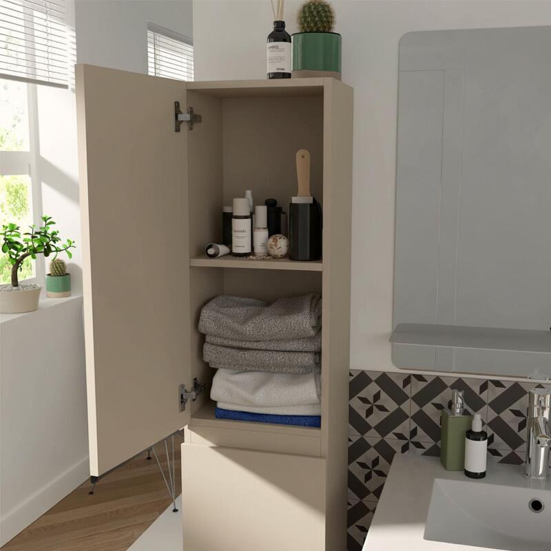 Ensemble meuble double vasque blanc  120cm + vasque + 2 miroirs + 2 robinets chromés + colonne