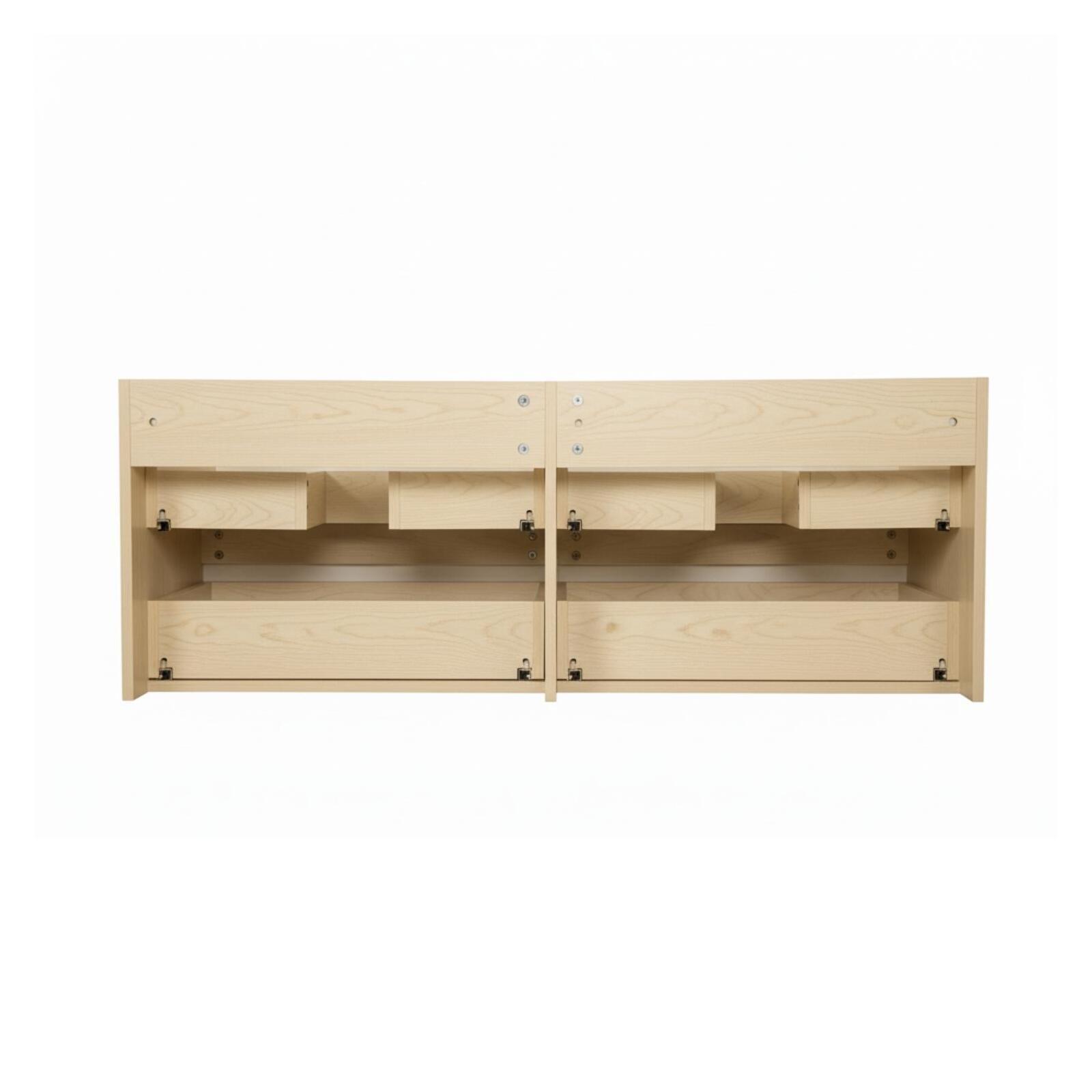 Ensemble meuble double vasque blanc  120cm + vasque + 2 miroirs + 2 robinets chromés + colonne