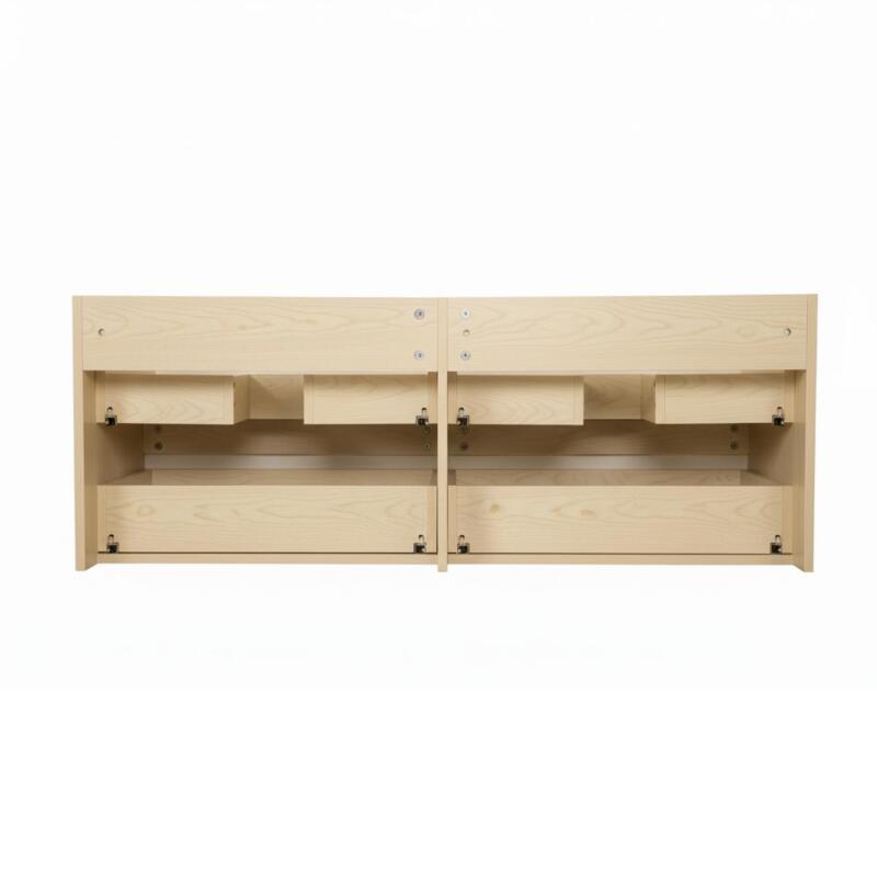 Ensemble double vasque 120cm avec plan céramique, robinets chromés et miroirs