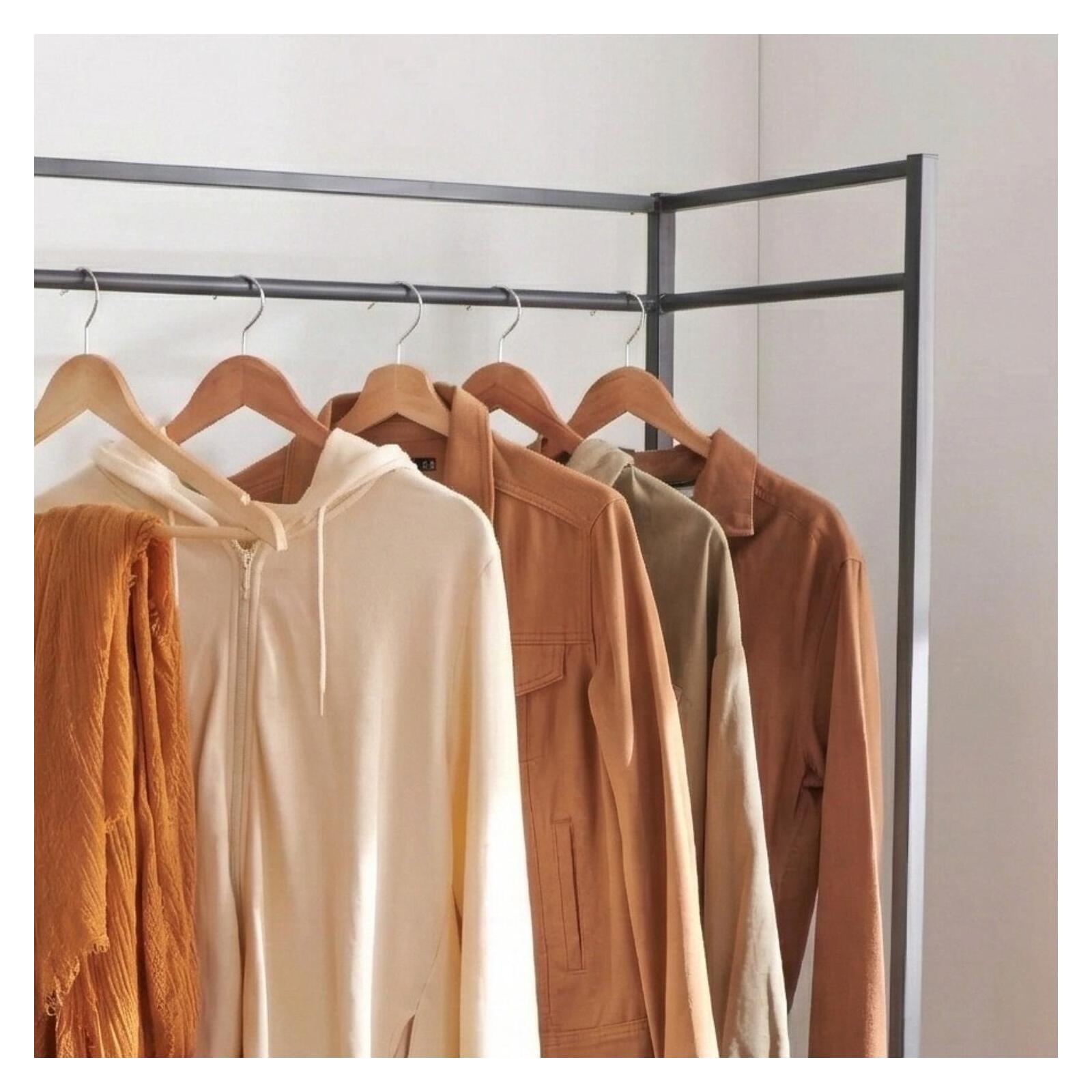 Portant vêtements métal noir 80x165cm