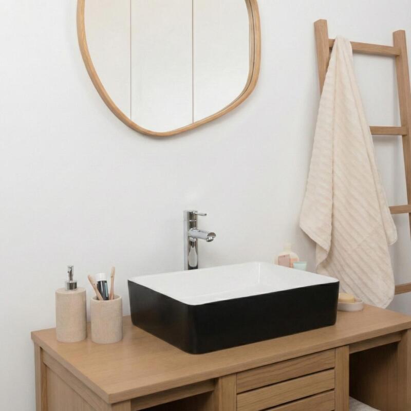 VASQUE ALBI BICOLOR RECTANGULAIRE