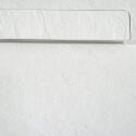 Receveur de douche mural aspect ardoise extra-plat blanc - Bonde incluse