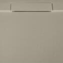 Receveur de douche aspect pierre extra-plat sable - Bonde incluse