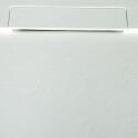 Receveur de douche aspect pierre extra-plat blanc - Bonde incluse