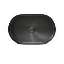 Vasque à poser ovale gunmetal en inox 55x35 cm