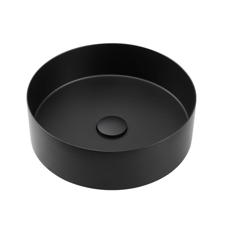 Vasque à poser ronde en inox 36 cm