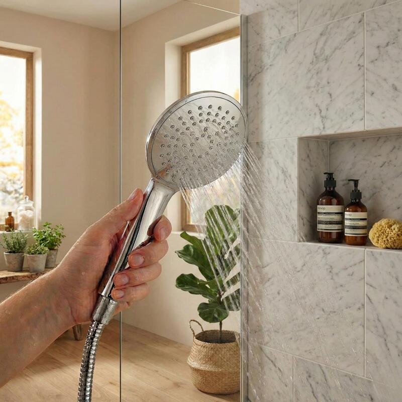 Douchette à tête ronde en ABS 3 jets