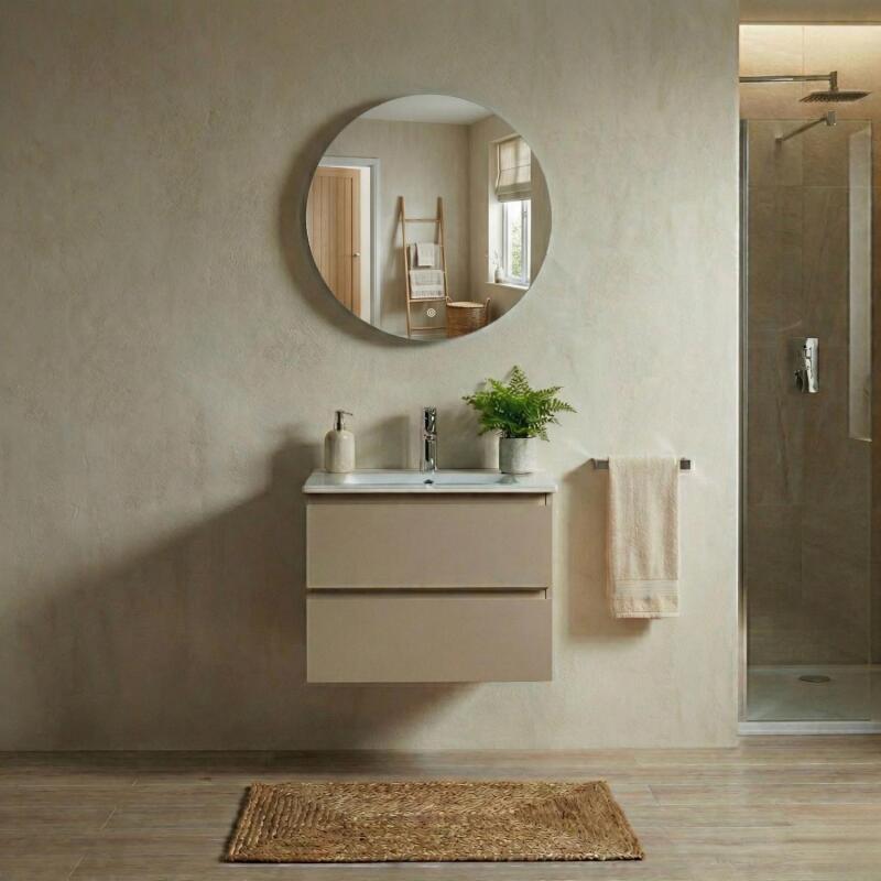 Miroir LED rond D60/120cm avec cadre rétro-éclairé