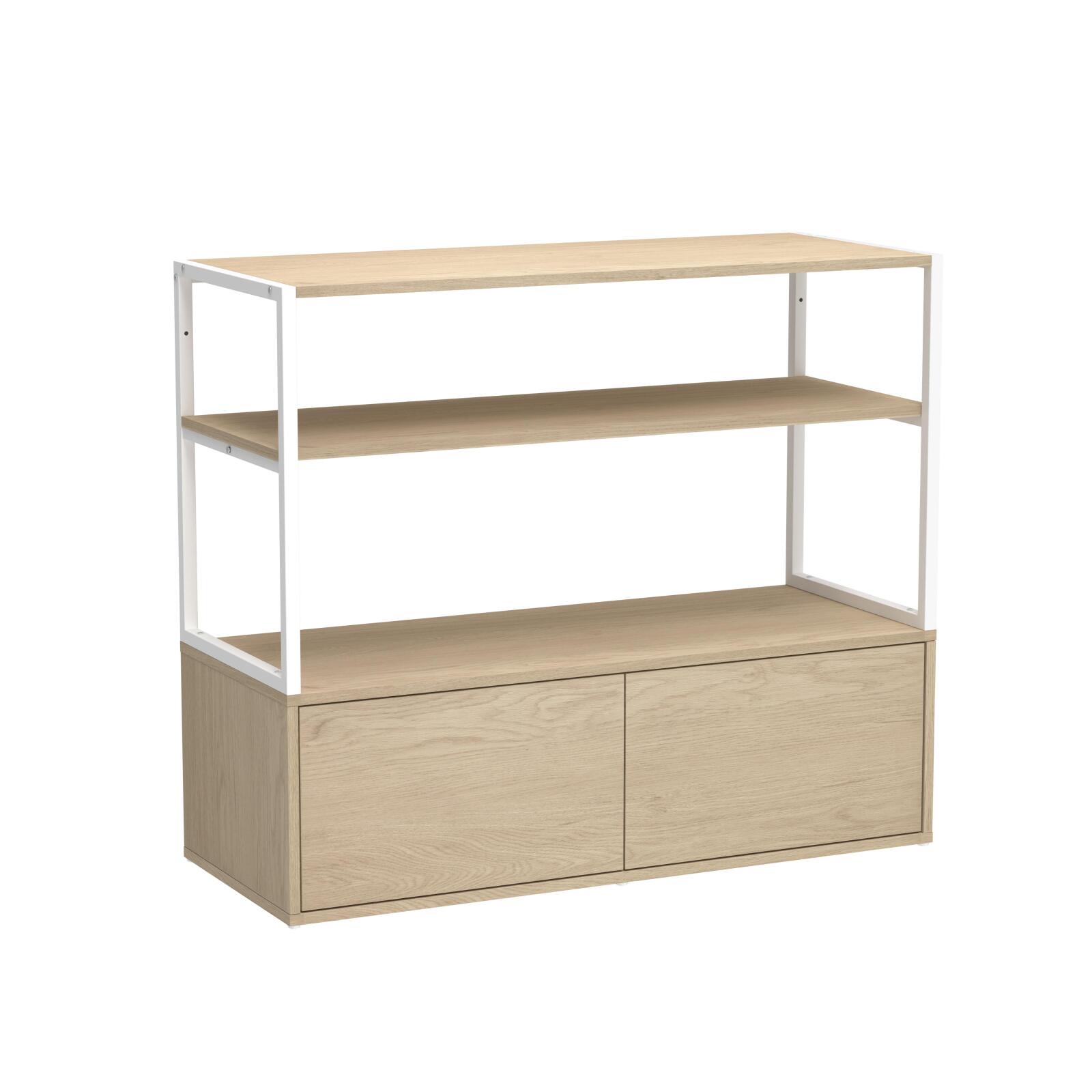 Portant vêtements sous combles penderie et tiroirs 100x85cm