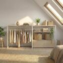 Lot de 2 portants vêtement sous combles modulables 200x85cm