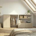 Lot de 2 portants vêtements sous combles modulables 200x85cm