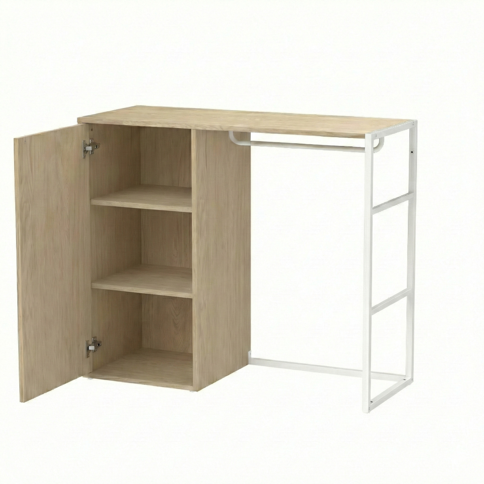 Lot de 2 portants vêtements sous combles modulables 200x85cm