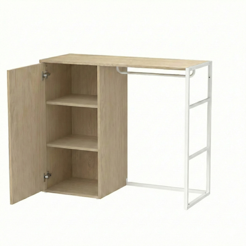 Lot de 2 portants vêtements sous combles modulables 200x85cm