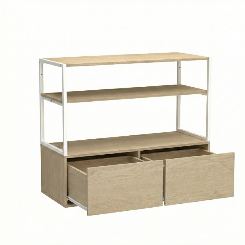 Lot de 2 portants vêtements sous combles modulables 200x85cm