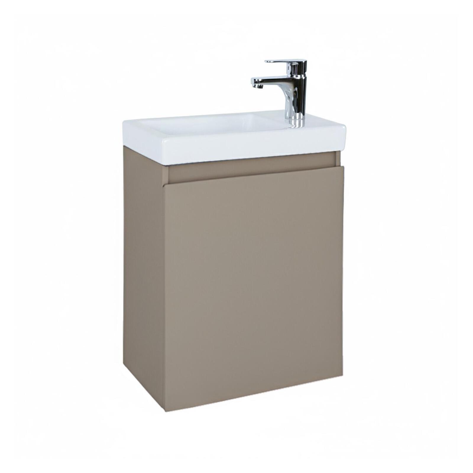 Meuble lave-mains suspendu avec vasque céramique