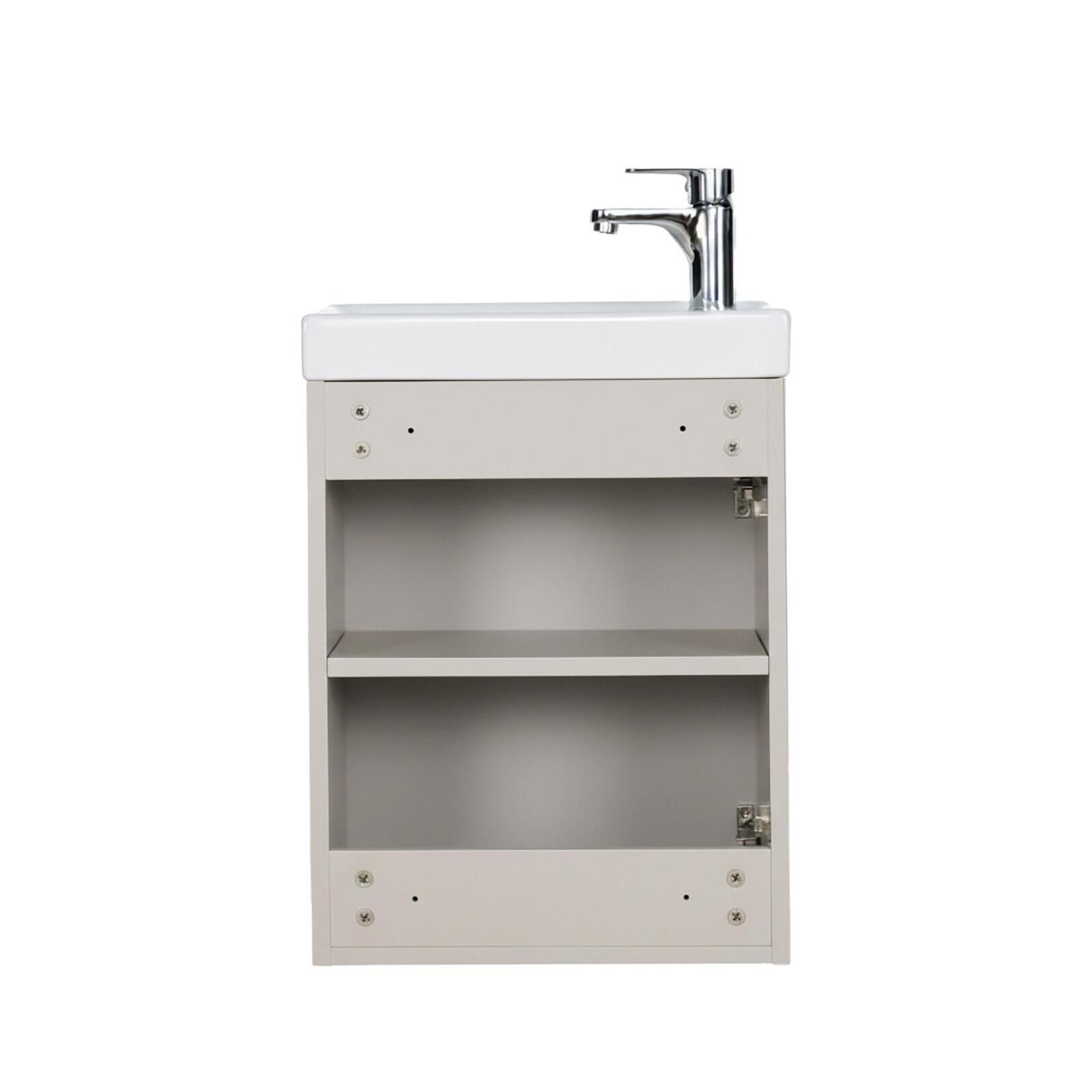 Ensemble lave-mains suspendu avec robinet noir