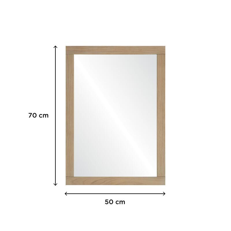 Ensemble simple vasque 90cm chêne avec vasque, robinet et miroir