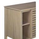 Ensemble simple vasque 90cm chêne avec vasque céramique carrée