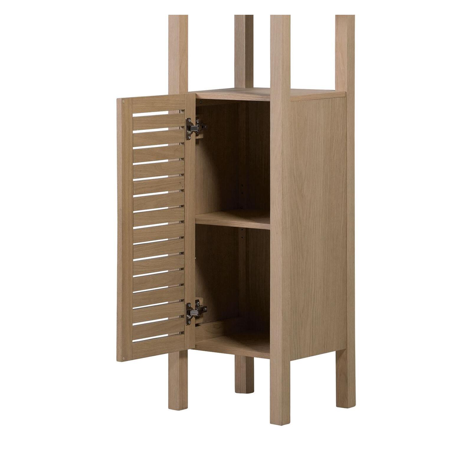 Ensemble simple vasque 90cm chêne avec vasque, robinet, miroir et colonne
