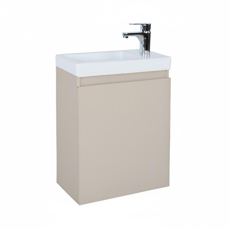 Meuble lave-mains suspendu avec vasque céramique