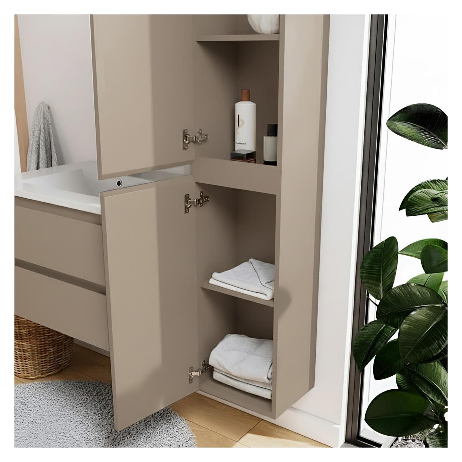 Colonne de salle de bain suspendue 140 cm