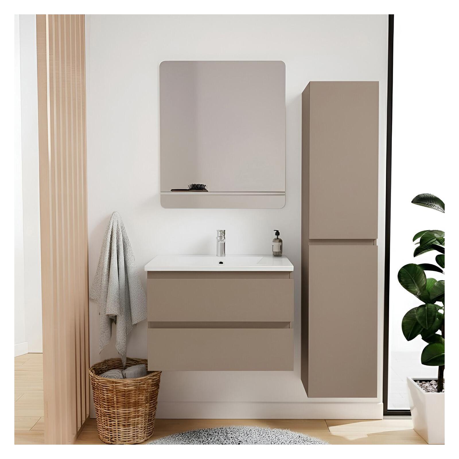 Colonne de salle de bain suspendue 140 cm