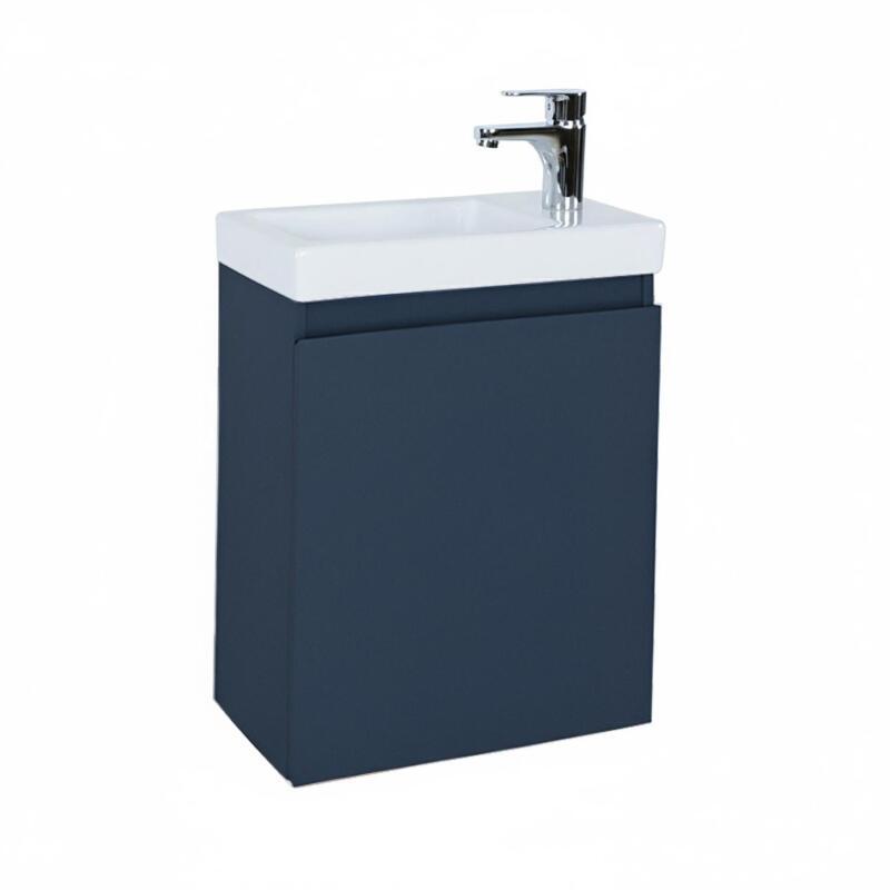 Ensemble lave-mains suspendu avec robinet chromé