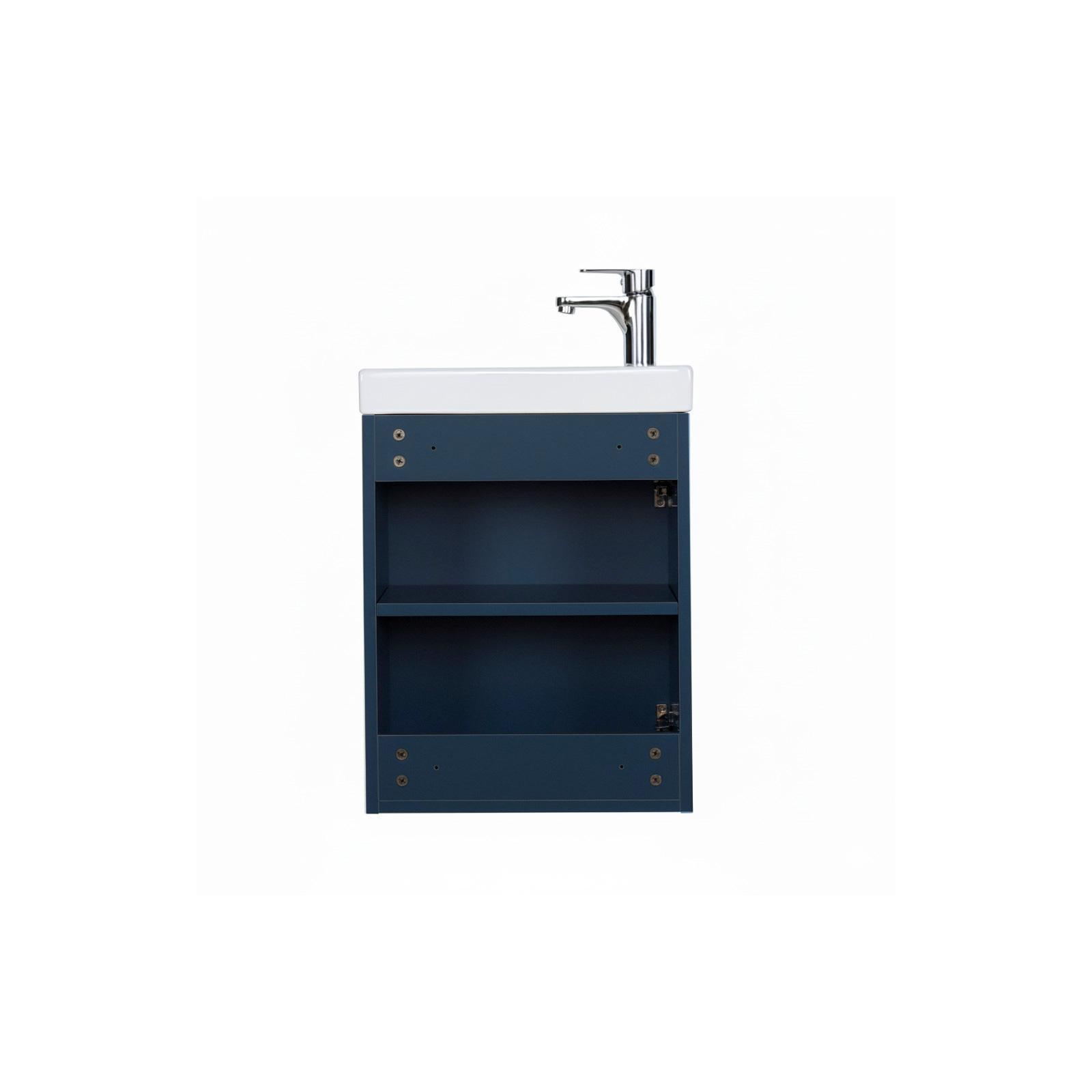 Ensemble lave-mains suspendu avec robinet noir