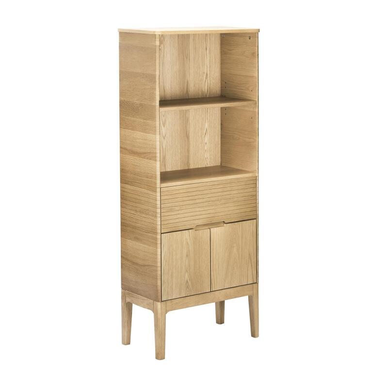 Ensemble meuble double vasque 120 cm chêne naturel avec vasques, robinets, miroirs et colonne