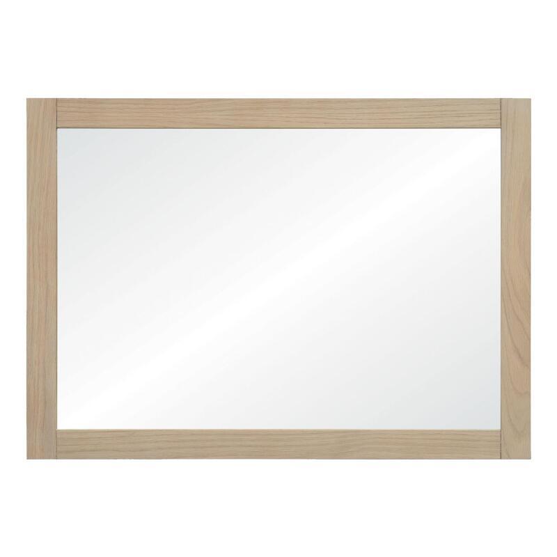 Ensemble salle de bain 120cm double vasque chêne naturel avec colonne, vasques carrées, miroirs et robinets