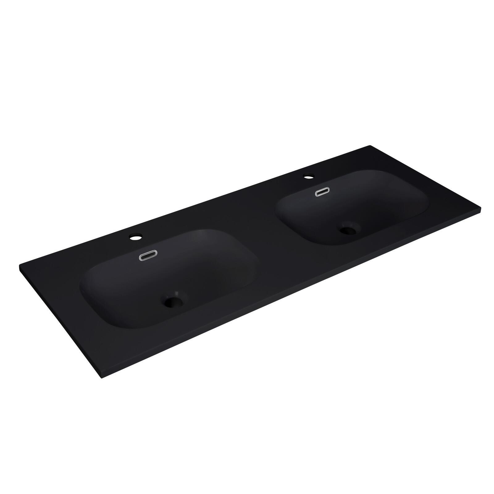 Meuble de salle de bain en chêne avec vasque et robinet
