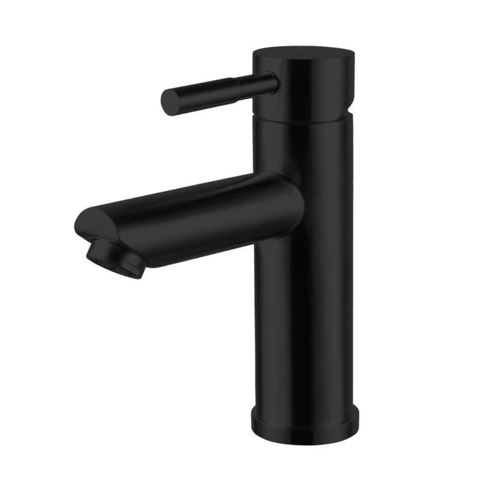 Meuble de salle de bain sur pieds en chêne avec robinets noir et miroirs