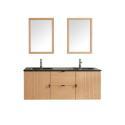 MEUBLE AVEC VASQUE STUDIO+ ROBINET + MIROIR CARRÉ