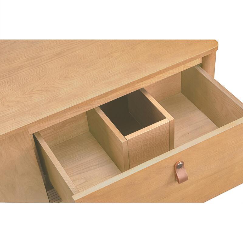 Meuble double vasque sur pieds en chêne 120 cm