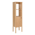 Colonne de salle de bain  sur pieds en chêne 145 cm