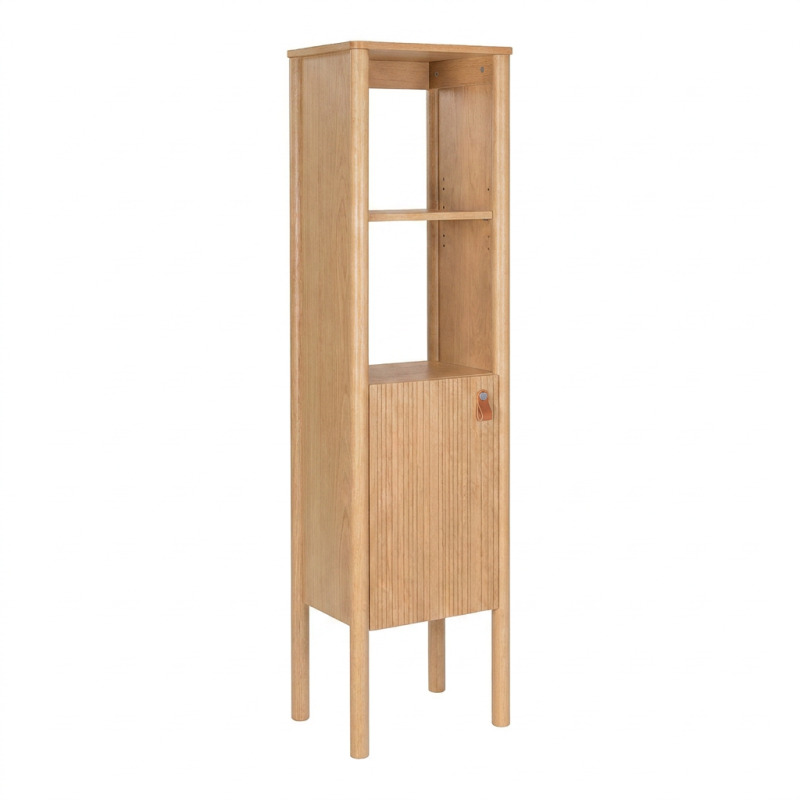 Colonne de salle de bain  sur pieds en chêne 145 cm