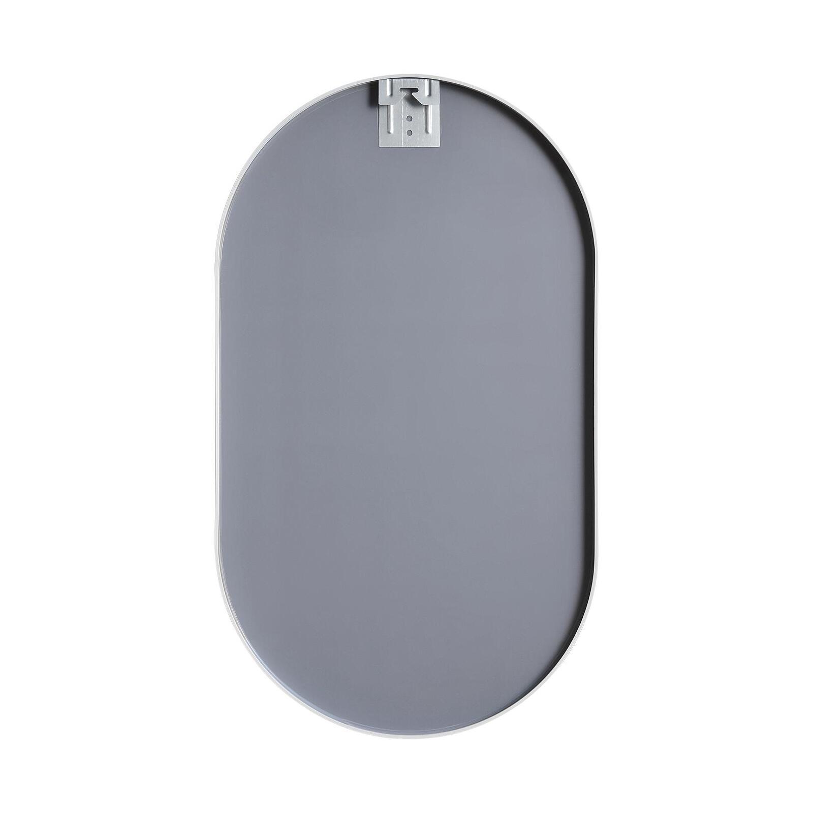 Ensemble lave-mains sur pieds décor chêne avec robinet et miroir