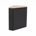 Meuble lave-mains d'angle décor chêne 52x38cm - sans vasque