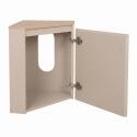 Meuble lave-mains d'angle décor chêne 52x38cm - avec vasque