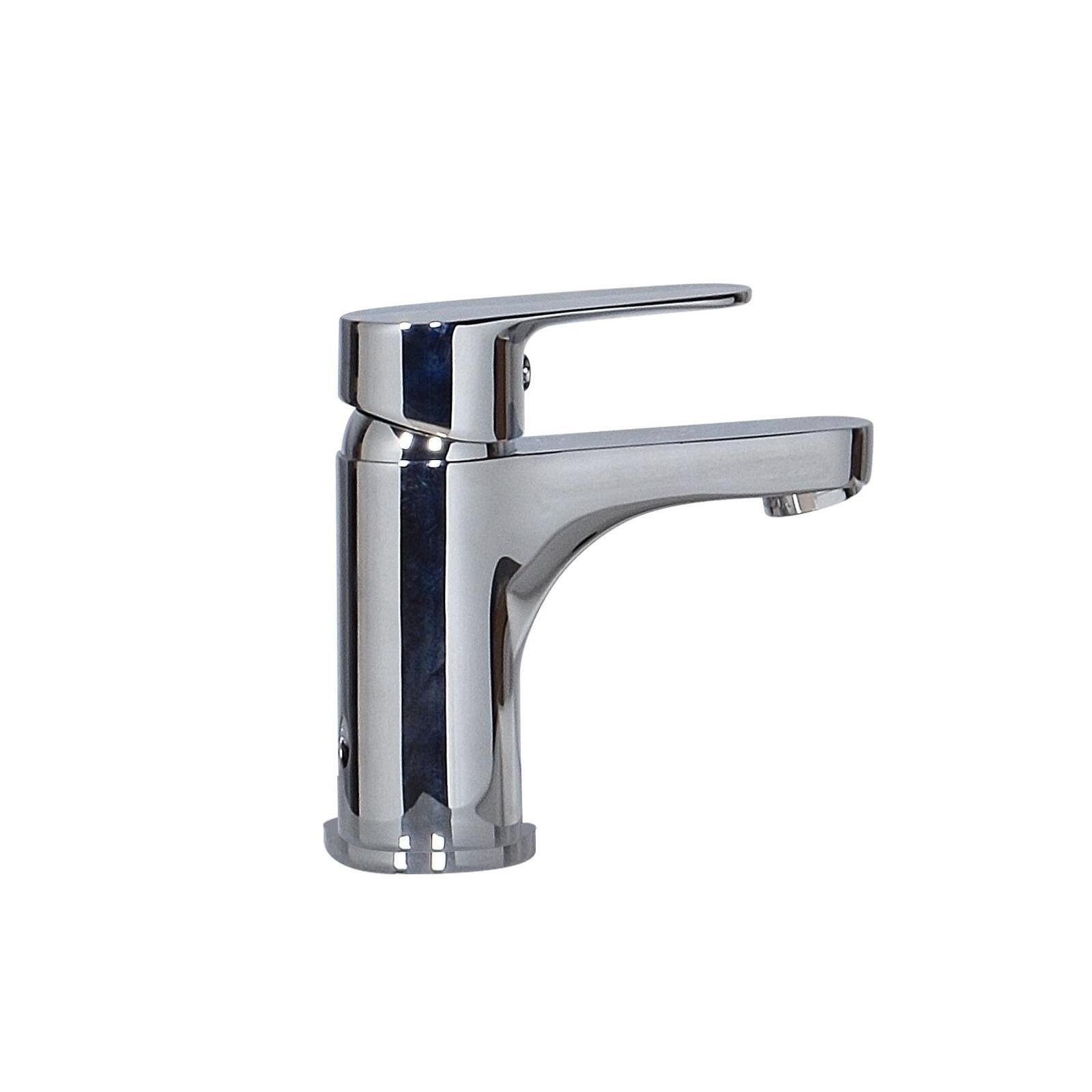 Ensemble lave-mains d'angle décor chêne avec vasque et robinet