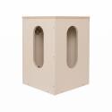 Ensemble lave-mains d'angle avec vasque, robinet et armoire de toilette